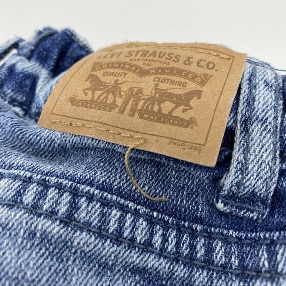 LEVIS Bermuda Blue Denim Shorts Toddler Size 4 Regular - Picture 4 of 6